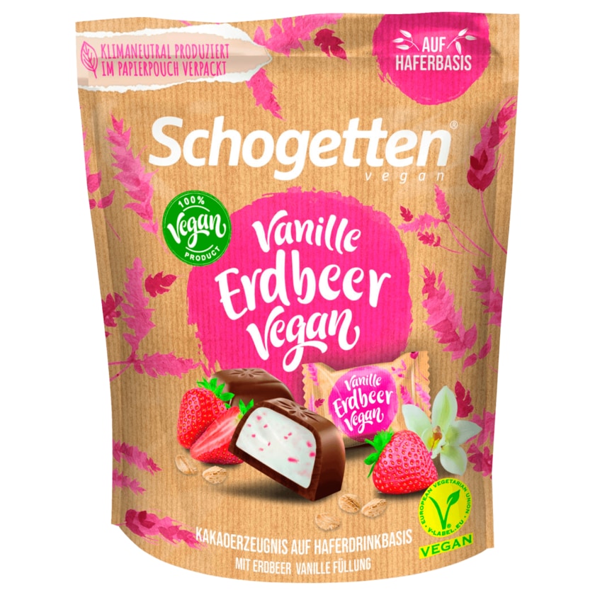 Schogetten Vanille Erdbeer vegan 125g